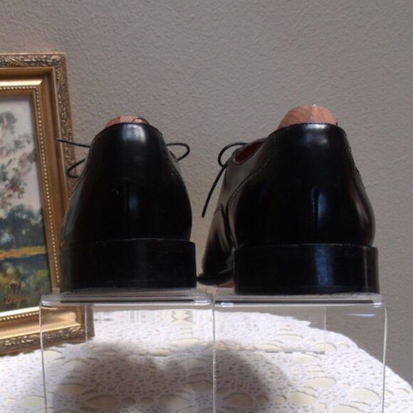 BOSTONIAN CLASSICS First Flex Leather Cap Toe Black Oxfords Men's Sz 12 M - Picture 6 of 8